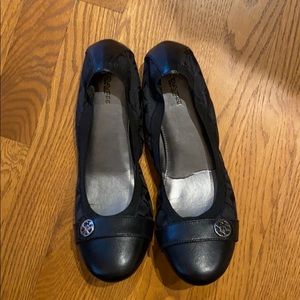 Coach Chelsey Mat Black Ballerina Flats Size 10